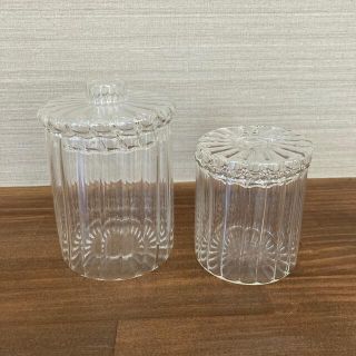 MUJI (無印良品) - 無印良品 ガラス綿棒容器 ガラスコットン容器の通販