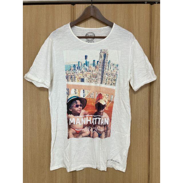 Bershka(ベルシュカ)の未使用品 Bershka BEACHS ベルシュカ フォト Tシャツ L メンズのトップス(Tシャツ/カットソー(半袖/袖なし))の商品写真