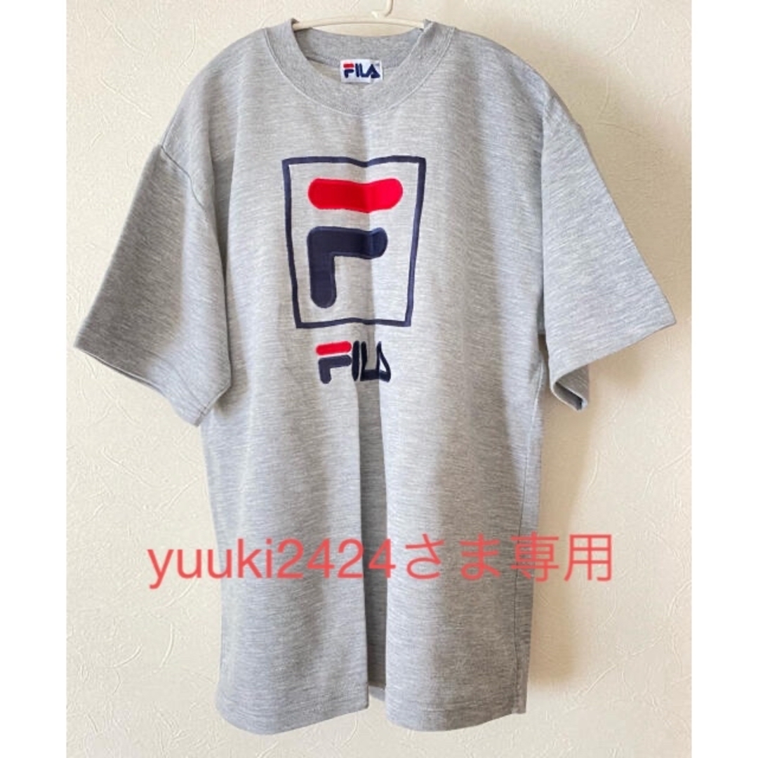 FILA(フィラ)のFILA 刺繍 ビッグロゴ　半袖Tシャツ　スウェット レディースのトップス(Tシャツ(半袖/袖なし))の商品写真