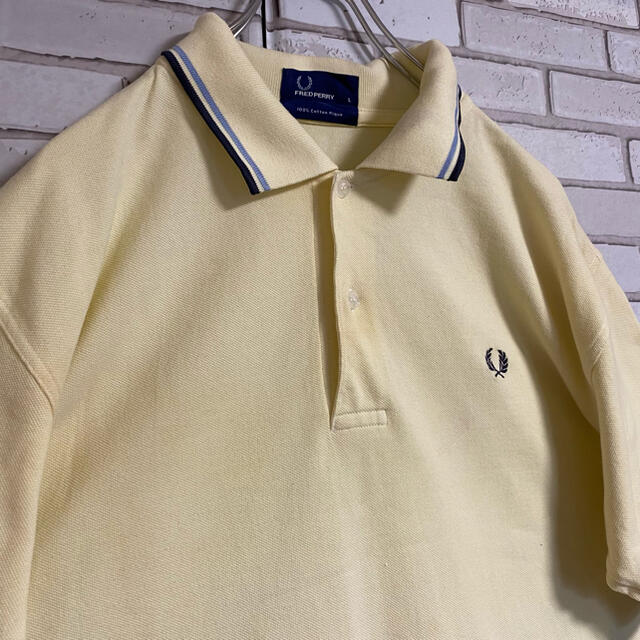 FRED PERRY(フレッドペリー)の90s 古着 フレッドペリー  ポロシャツ 刺繍ロゴ ビッグシルエット ゆるだぼ メンズのトップス(ポロシャツ)の商品写真