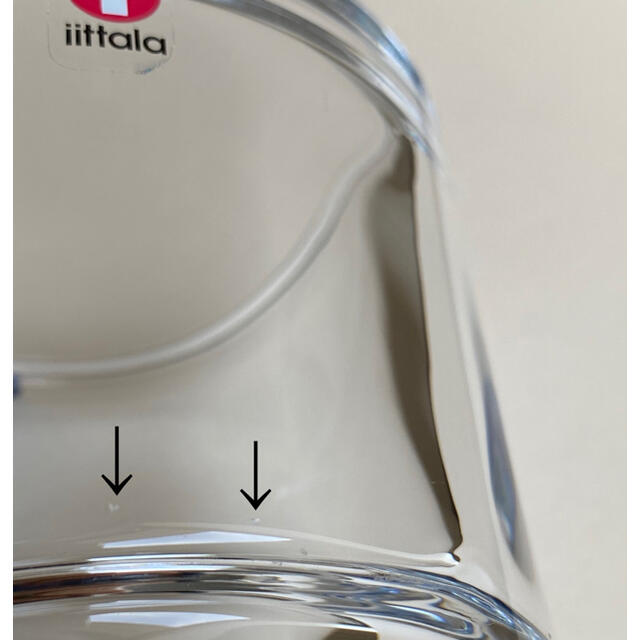 iittala(イッタラ)のKIVI クリア 80mm キビ イッタラ マリメッコ Iittala インテリア/住まい/日用品のインテリア小物(置物)の商品写真