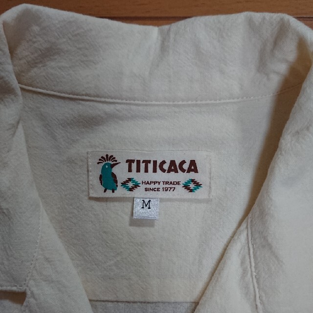 titicaca(チチカカ)のチチカカ 刺繍 半袖シャツ 開襟シャツ アロハシャツ エスニック メンズのトップス(シャツ)の商品写真