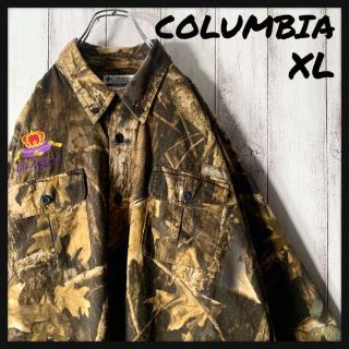 コロンビア(Columbia)の【海外企画 XL】コロンビア カモフラージュ 迷彩 モールスキン BDシャツ(シャツ)