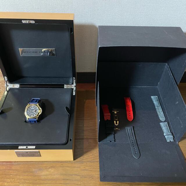 OFFICINE PANERAI(オフィチーネパネライ)のパネライ　k18タイプ　PAM00140 付属品完備　おまけ多数(30万円相当) メンズの時計(腕時計(アナログ))の商品写真