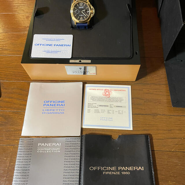 OFFICINE PANERAI(オフィチーネパネライ)のパネライ　k18タイプ　PAM00140 付属品完備　おまけ多数(30万円相当) メンズの時計(腕時計(アナログ))の商品写真