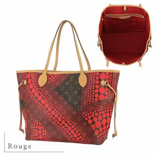 ルイヴィトン(LOUIS VUITTON)のルイヴィトン バッグ レディース トートバッグ 草間彌生 コラボ モノグラム ドット ルージュ 未使用 h-d707(トートバッグ)