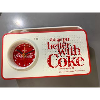 コカコーラ(コカ・コーラ)のコカコーラブランド　ラジオアラームクロック（with Coke）(置時計)