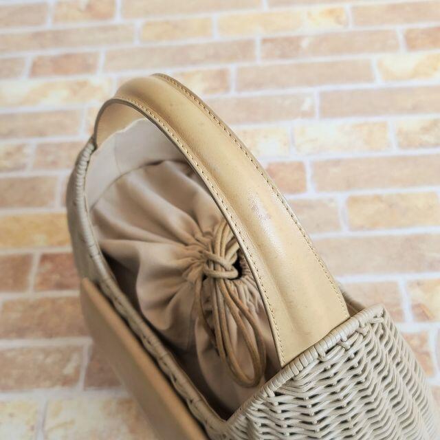 PAULE KA - ポールカ PAULE KA ☆ カゴバッグ 巾着 ベージュ系 PAULE KA - ポールカ PAULE KA ☆ カゴバッグ 巾着 ベージュ系