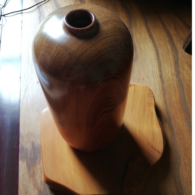 漆芸屋久杉の壺