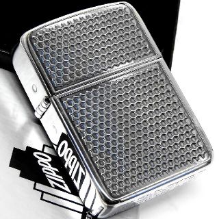 ジッポー(ZIPPO)の送料無料☆zippo☆1941Rep☆メッシュフェンス☆アンティークSV☆ジッポ(タバコグッズ)