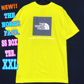 ザノースフェイス(THE NORTH FACE)の夏カラー 新品 ノースフェイス BOX Tシャツ イエロー XXL 3L(Tシャツ/カットソー(半袖/袖なし))