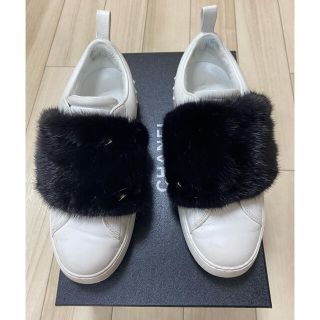 ヴァレンティノ(VALENTINO)の※お取り置き※ヴァレンティノ　ファー付き　スタッズスニーカー　36(スニーカー)