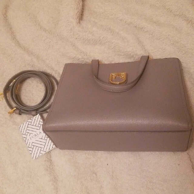 フルラ ベルヴェデーレ モノグラム ショルダーバッグ 2way 灰色
