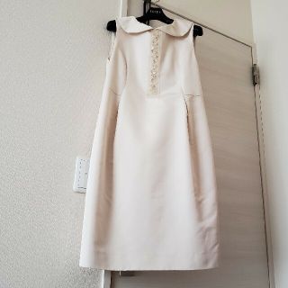 フォクシー(FOXEY)のアオ様💞ご専用💞FOXEY　40　シルク　ビジュー(ひざ丈ワンピース)