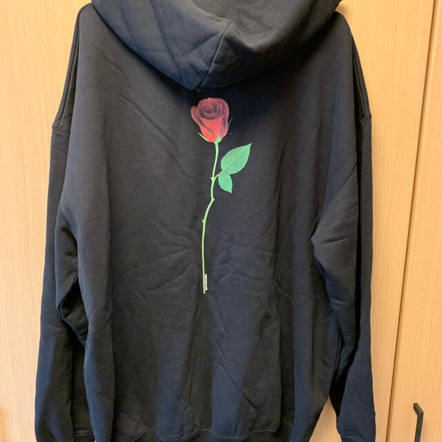 正規 19SS BALENCIAGA バレンシアガ 薔薇 パーカー