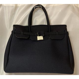 美品☆SAVE MY BAG   マザーズバッグ　BLACK(トートバッグ)