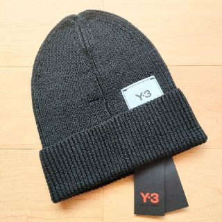 ワイスリー(Y-3)の新品未使用　Y-3　Beanie ニット帽 ビーニー　ウール　ブラック　黒(ニット帽/ビーニー)