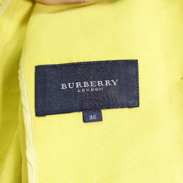 BURBERRY(バーバリー)の■BURBERRY 春秋ジャケット イエロー レディース38 レディースのジャケット/アウター(その他)の商品写真