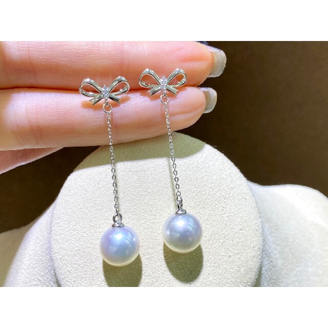 淡水真珠 ゆらゆらピアスk18 ピアス(両耳用) | apsofny.com