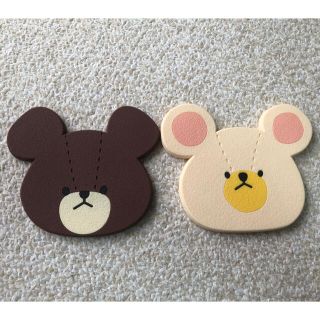 クマノガッコウ(くまのがっこう)のジャッキー＆デイビッド♡コースター2枚set(テーブル用品)