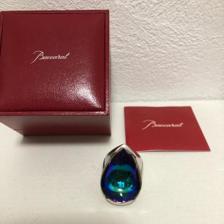 バカラ(Baccarat)の【廃盤品】 バカラ　プシデリック　リング　スカラベブルー　イリゼ　15号(リング(指輪))