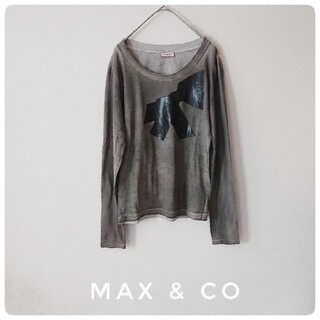 マックスアンドコー(Max & Co.)のMAX&CO ショルダー タック Tシャツ Mサイズ シワ加工(シャツ/ブラウス(長袖/七分))