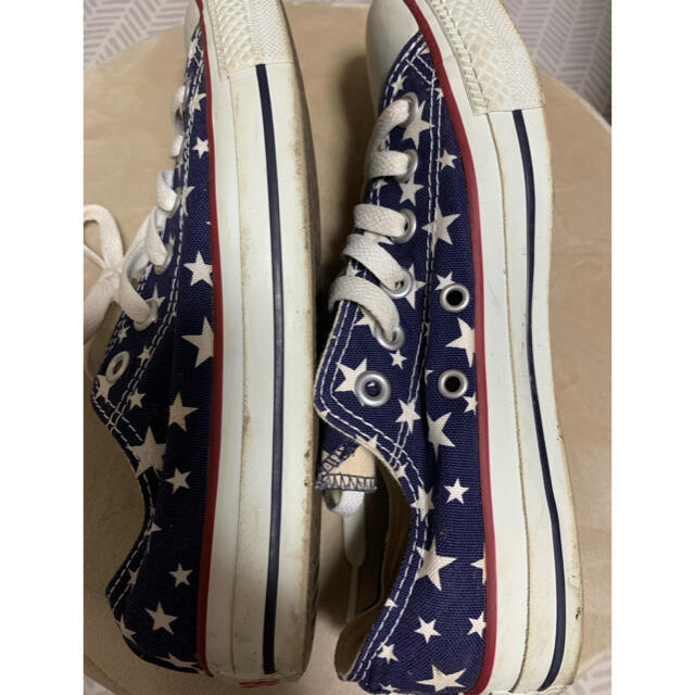 CONVERSE(コンバース)のCONVERSE 24.5  星柄 ローカット＆ハイカット 2足セット☆ レディースの靴/シューズ(スニーカー)の商品写真