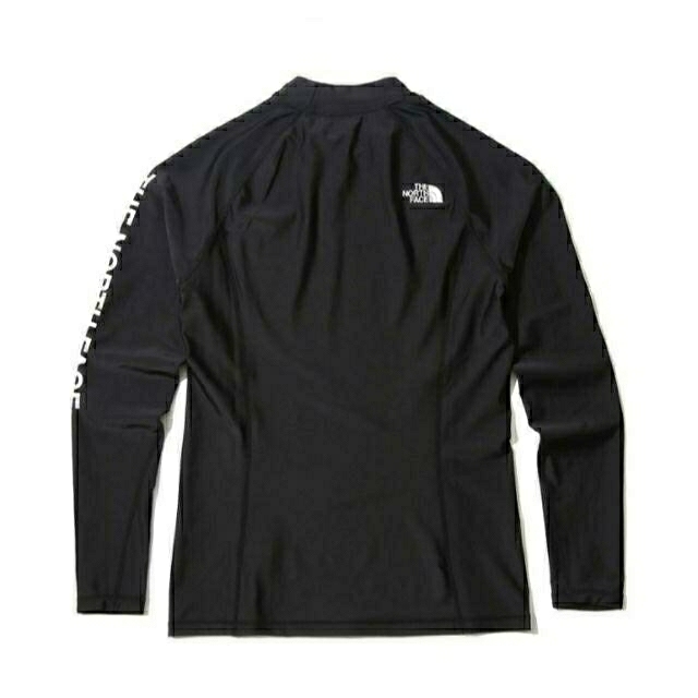 THE NORTH FACE(ザノースフェイス)の新品 ノースフェイス ラッシュガード メンズ 長袖 水着 黒/2XL K94D メンズのトップス(Tシャツ/カットソー(七分/長袖))の商品写真