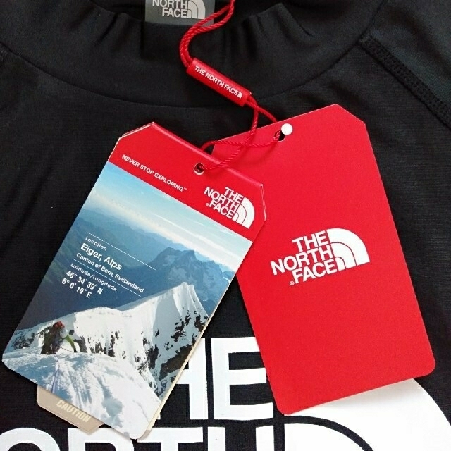 THE NORTH FACE(ザノースフェイス)の新品 ノースフェイス ラッシュガード メンズ 長袖 水着 黒/2XL K94D メンズのトップス(Tシャツ/カットソー(七分/長袖))の商品写真