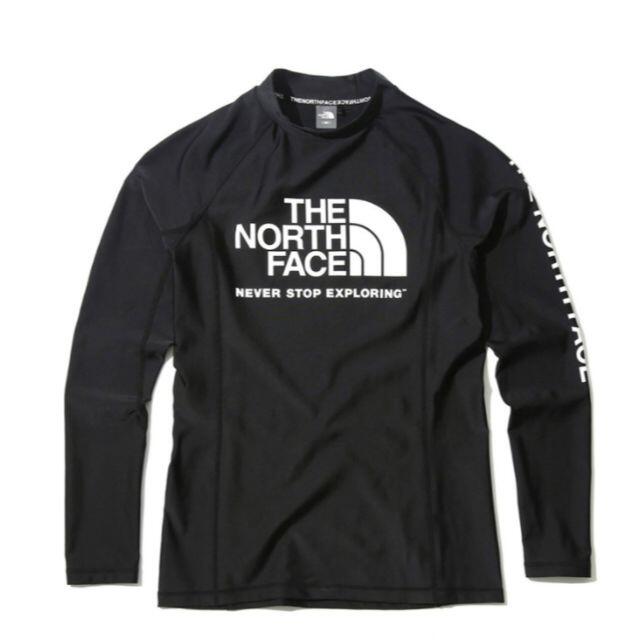 THE NORTH FACE(ザノースフェイス)の新品 海外 ノースフェイス ラッシュガード メンズ 長袖 水着 黒/L K94B メンズのトップス(Tシャツ/カットソー(七分/長袖))の商品写真