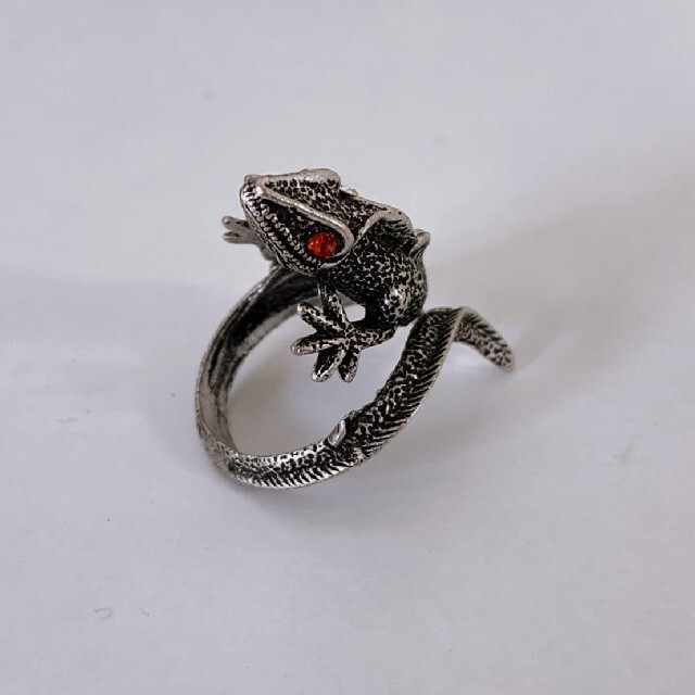 カメレオン　トカゲ　爬虫類　指輪　リング メンズのアクセサリー(リング(指輪))の商品写真
