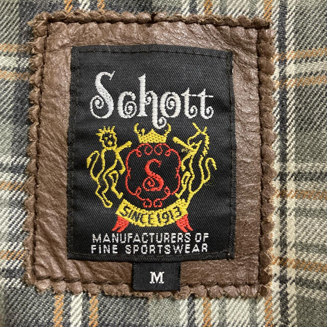 schott(ショット)の【美品】Schott ショット ライダースジャケット（シングル） メンズのジャケット/アウター(ライダースジャケット)の商品写真