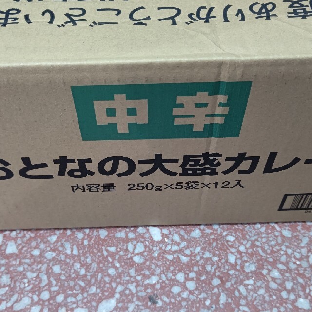 おとなの大盛カレー中辛60個セット。たっぷり250㌘