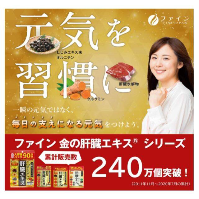 金のしじみ・ウコン　肝臓エキス　大容量パック90日分 食品/飲料/酒の健康食品(その他)の商品写真