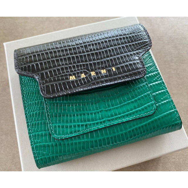 Marni(マルニ)の新品未使用　MARNI マルニ　レア　クロコ　ミニ財布　お財布　コンパクト財布 レディースのファッション小物(財布)の商品写真