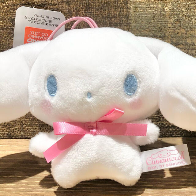 Johnny's(ジャニーズ)のシナモロール カラフルエンジェルマスコット ピンク リボン シナモン 佐久間大介 エンタメ/ホビーのおもちゃ/ぬいぐるみ(キャラクターグッズ)の商品写真