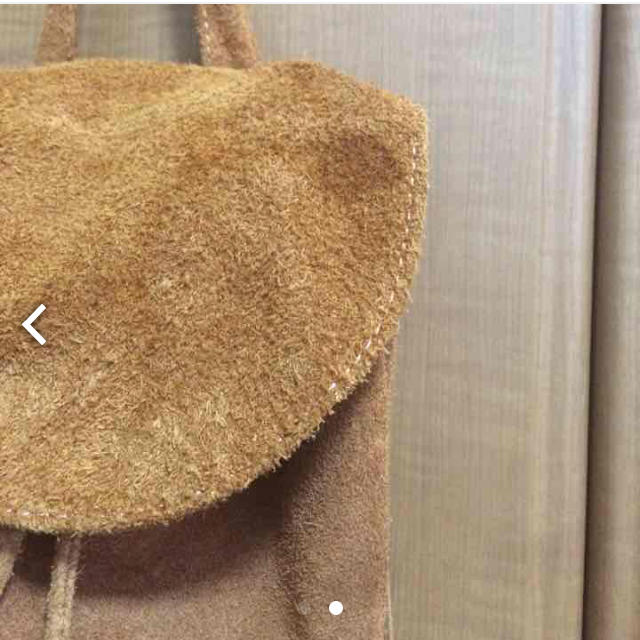 フリンジ皮リュック レディースのバッグ(リュック/バックパック)の商品写真