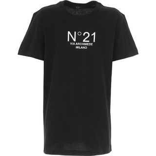 ヌメロヴェントゥーノ(N°21)の N°21 kids ヌメロヴェントゥーノ キッズ  ロゴTシャツ(Tシャツ(半袖/袖なし))