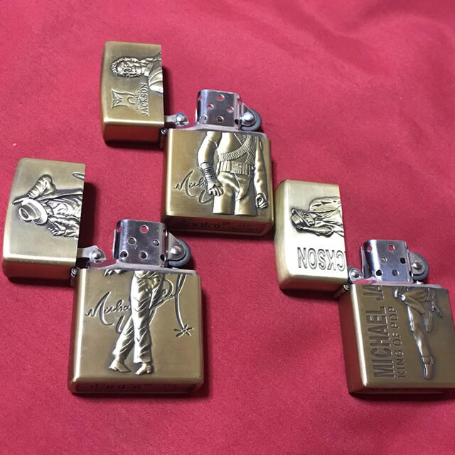 ZIPPO(ジッポー)のマイケルジャクソン  Ａ〜Ｃ　zippo型 オイルライター 新品・3点セット メンズのファッション小物(タバコグッズ)の商品写真