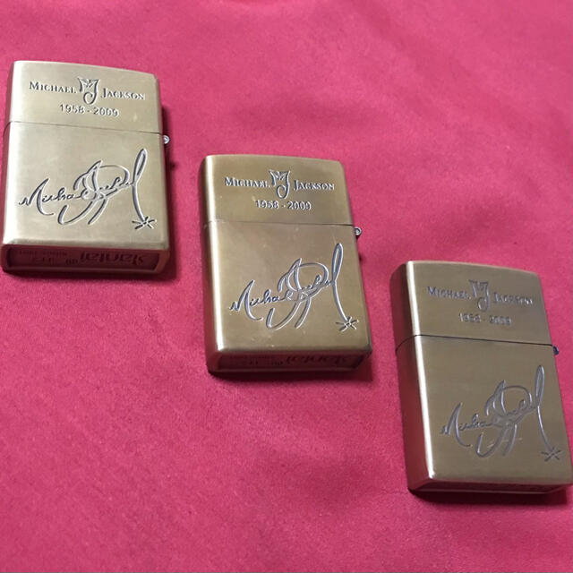 ZIPPO(ジッポー)のマイケルジャクソン  Ａ〜Ｃ　zippo型 オイルライター 新品・3点セット メンズのファッション小物(タバコグッズ)の商品写真