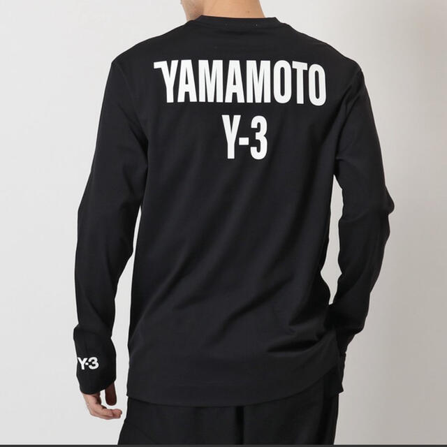 新作 Y-3 - Y-3 ワイスリー yohji yamamoto バックロゴ ロンT Tシャツ