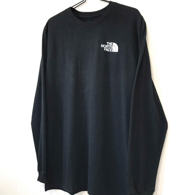 THE NORTH FACE(ザノースフェイス)の超ビッグサイズ  新品 ノースフェイス BOX NSE ロンT 黒 白 4XL メンズのトップス(Tシャツ/カットソー(七分/長袖))の商品写真