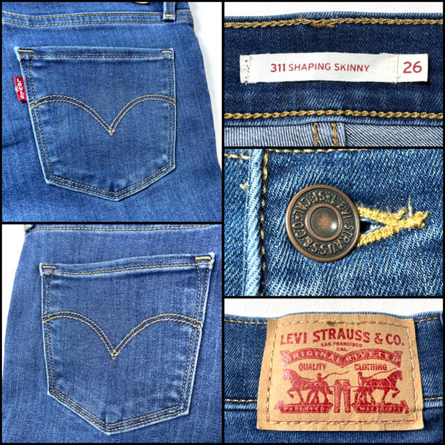 LEVI’S made\u0026crafted スキニー W26