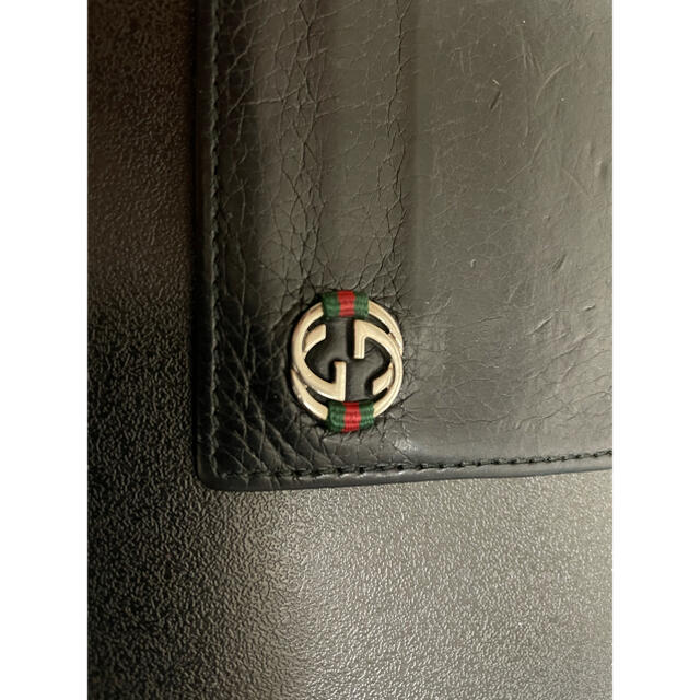 Gucci(グッチ)のGUCCI (グッチ) マネークリップ付カードケース ブラック メンズのファッション小物(折り財布)の商品写真