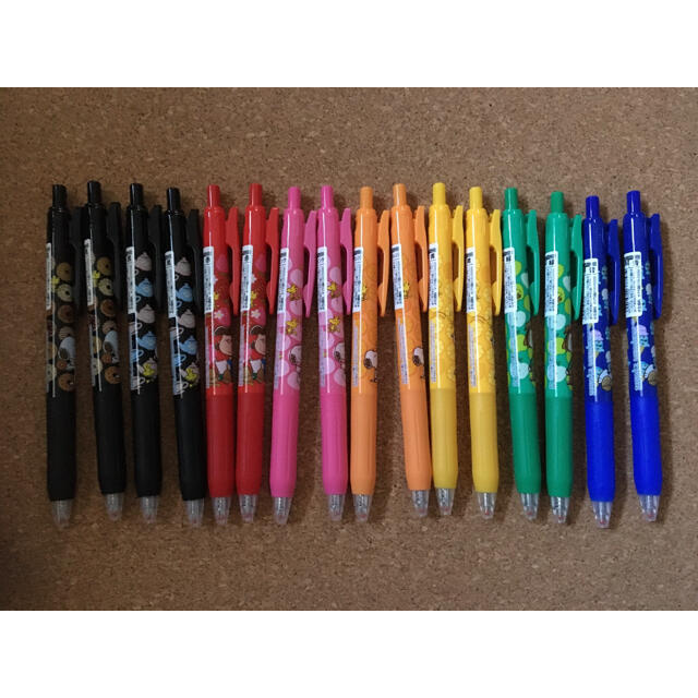さらさ - サラサクリップボールペン スヌーピー 8種類×2セットの16本 