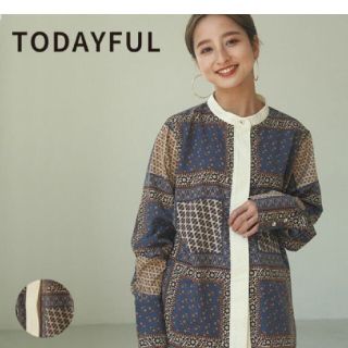 トゥデイフル(TODAYFUL)のHARU様専用　TODAYFUL スタンドカラーペイズリーシャツ(シャツ/ブラウス(長袖/七分))