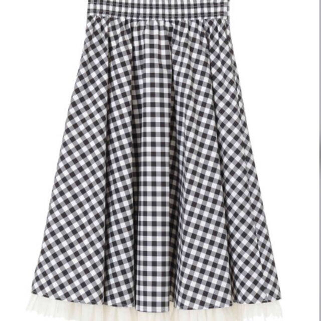 31 Sons de mode(トランテアンソンドゥモード)の裾チュールミディ丈柄スカート  レディースのスカート(ロングスカート)の商品写真