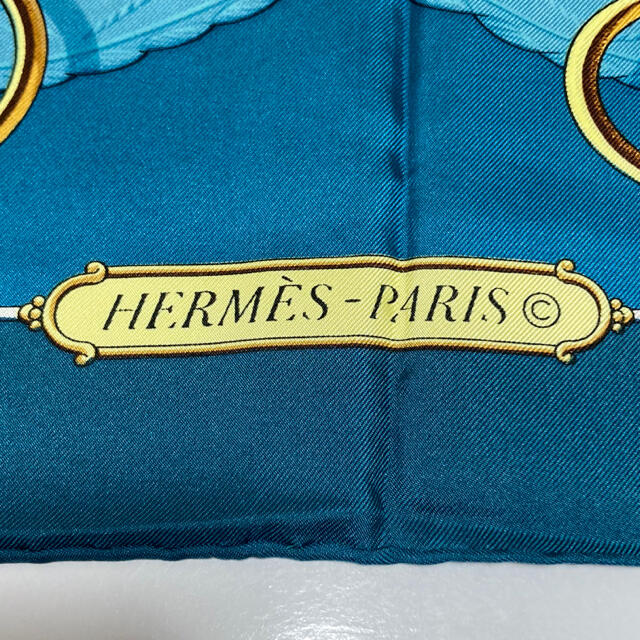 Hermes(エルメス)のHERMES　スカーフ　エルメス　カレ90　ヴィンテージ　ストール　シルク　貴重 レディースのファッション小物(バンダナ/スカーフ)の商品写真