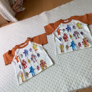 ハッカベビー(hakka baby)のTシャツ70サイズ２枚訳あり半袖hakka(Ｔシャツ)