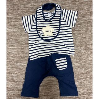 シップスキッズ(SHIPS KIDS)のひな様専用）スタイ４枚とセットships シップス　上下　Tシャツ　パンツ80(Ｔシャツ)